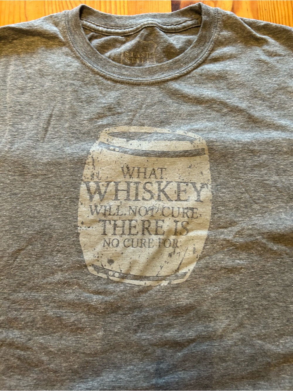 Gray Whiskey Barrel Graphic Tee